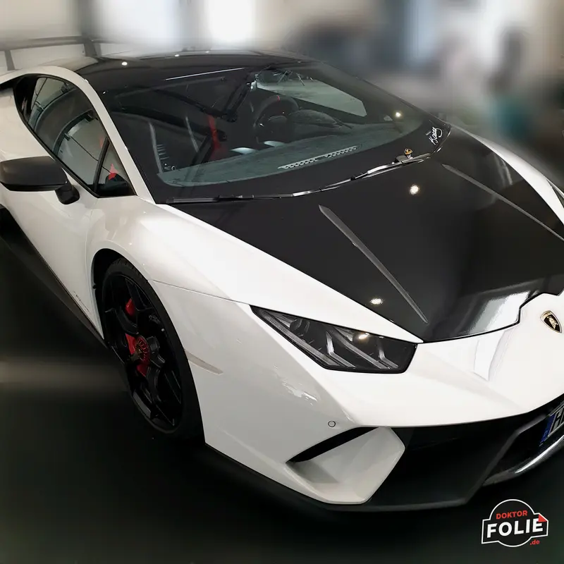 Lamborghini Huracán mit frisch behandelter Front